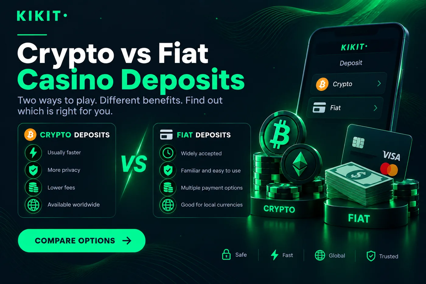Crypto vs fiat casino deposits